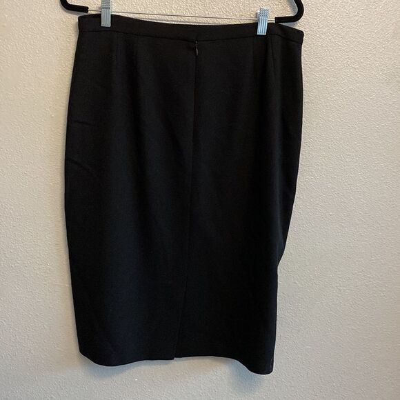Woolmark- black wool pencil skirt- Size 16 - Picture 2 of 5